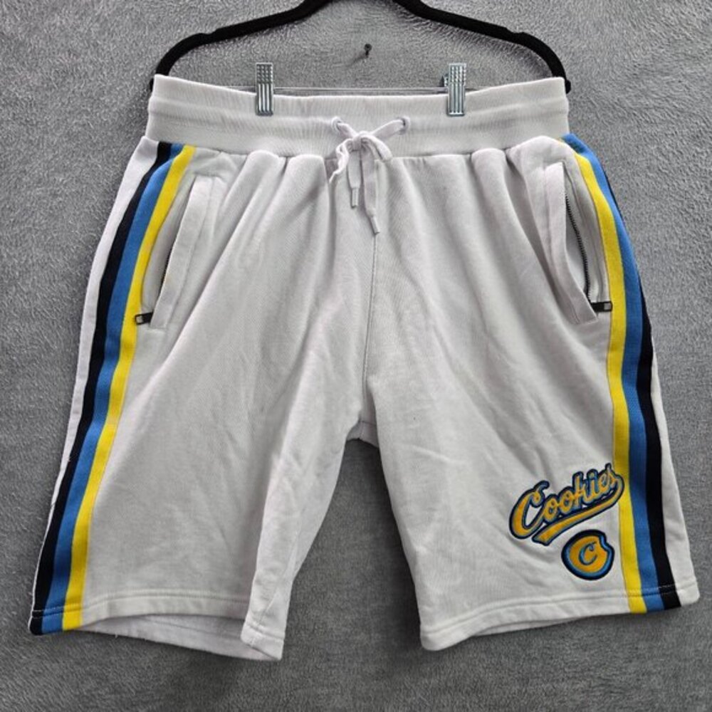 Cookies Men Activewear Shorts L White‎ Logo C Embroidery Sweat